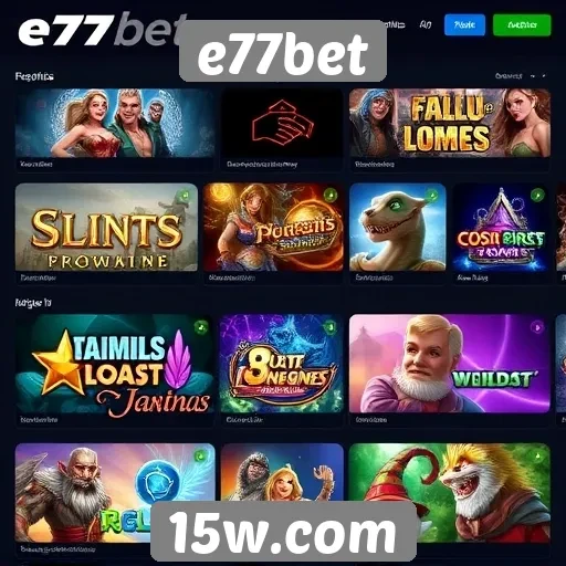 E77bet oferece ampla variedade de jogos online