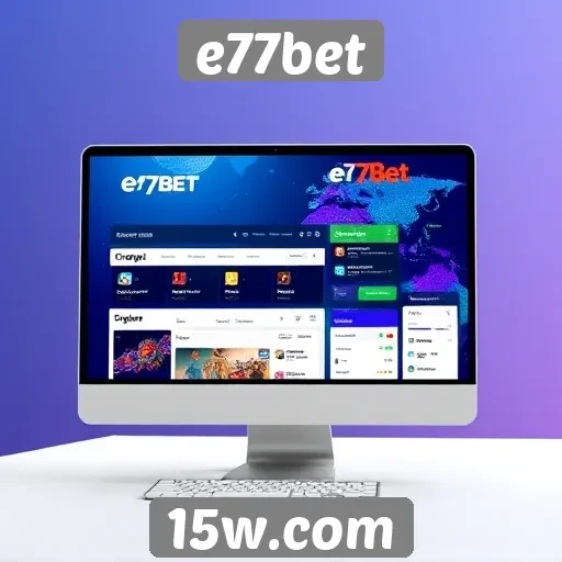 Interface do usuário do e77bet e usabilidade