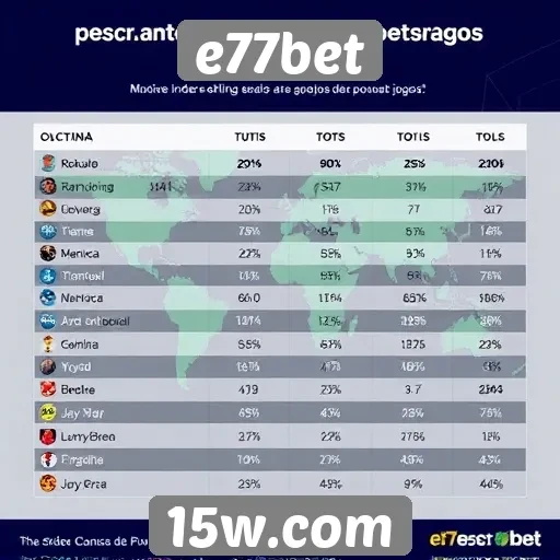 Estudo sobre a popularidade dos jogos de e77bet entre usuários